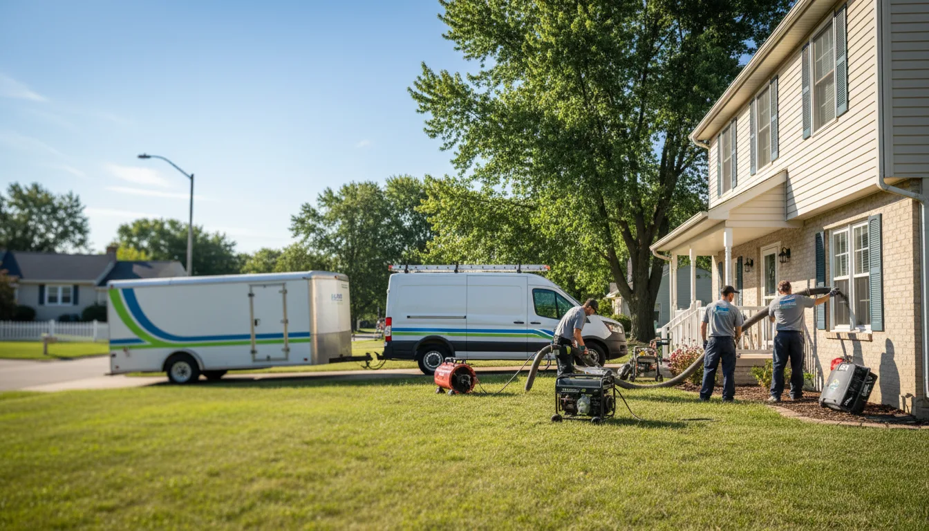 Flooded Basement Restoration And Cleanup With Repair in Remington, IN near me